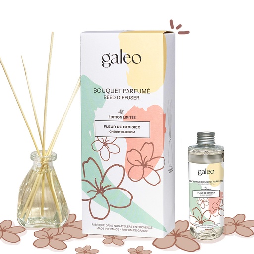 [4I-004EGT] Bouquet parfumé fleur de cerisier GALEO - 100ml