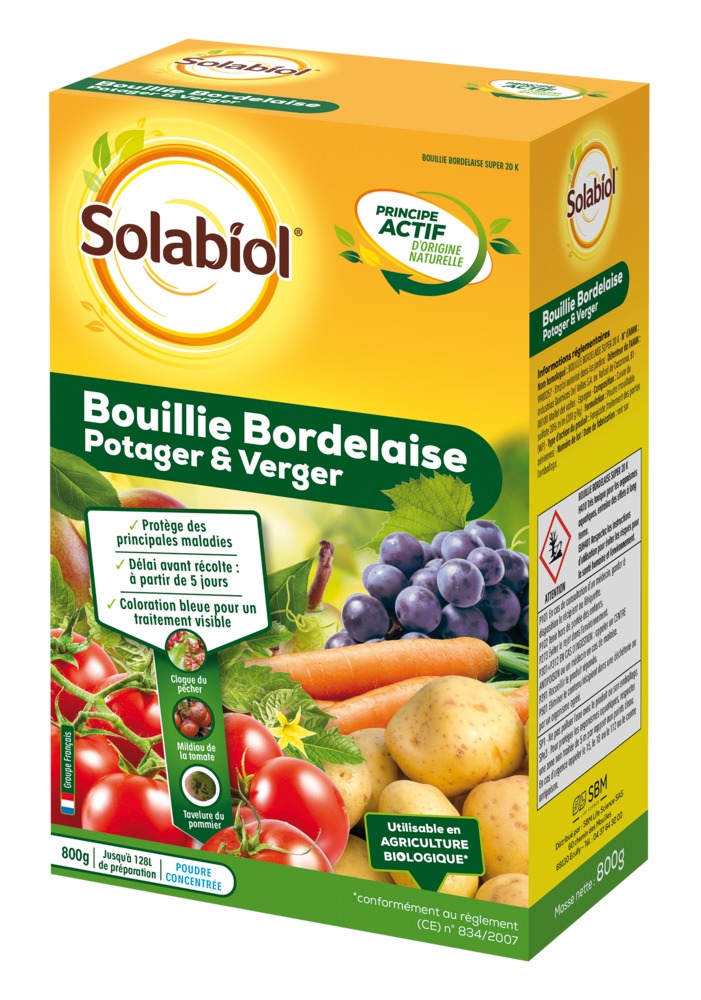 Bouillie bordelaise potager et verger SOLABIOL - 800g