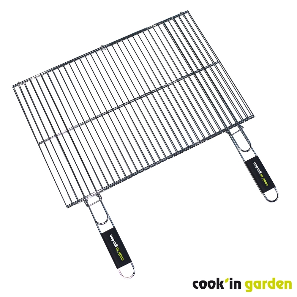 Grille double rectangulaire COOK'IN GARDEN - 60x40cm