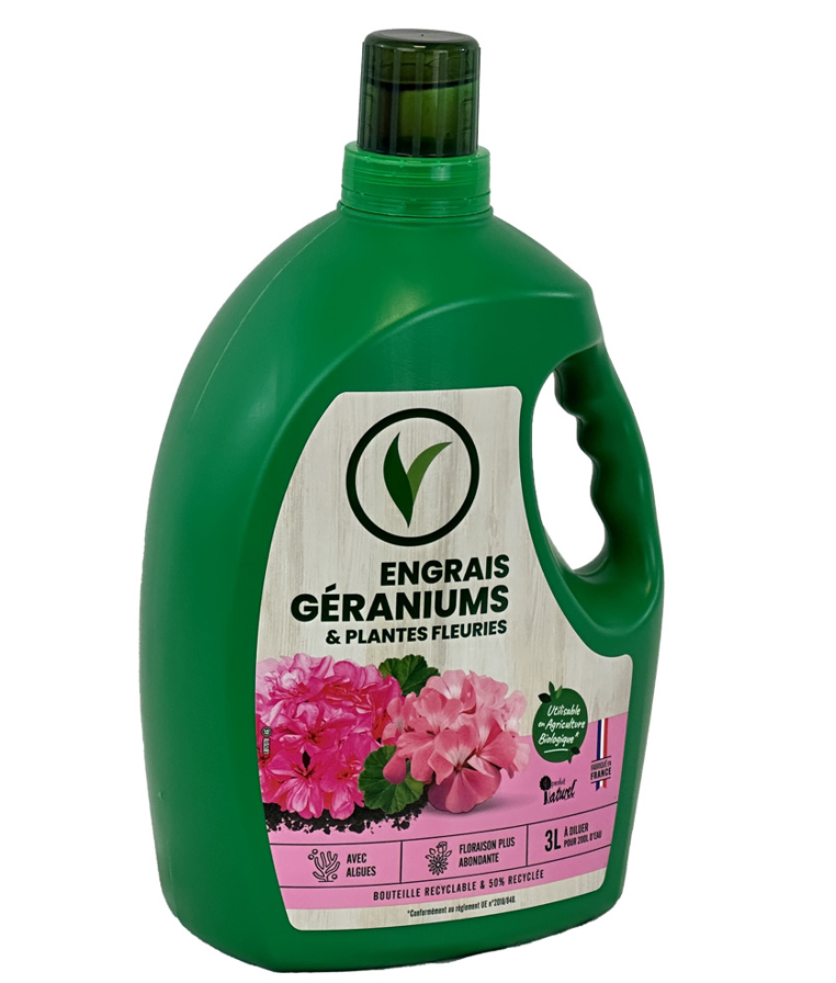 Engrais géraniums & plantes fleuries VILLAVERDE - 3L