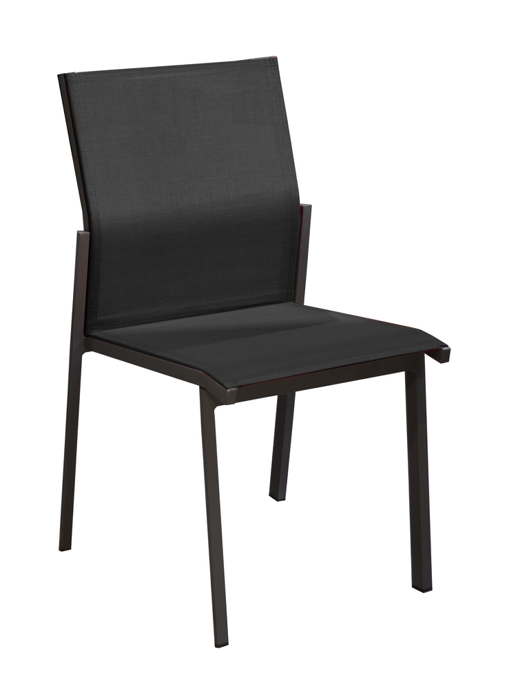 Chaise delia graphite/noir PROLOISIRS