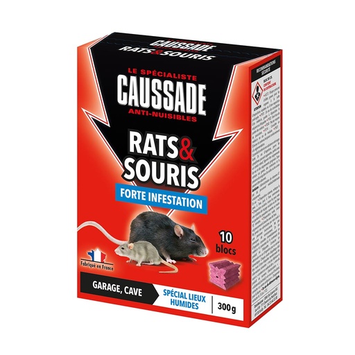 [34-003MT4] Appâts rats & souris - blocs forte infestation CAUSSADE