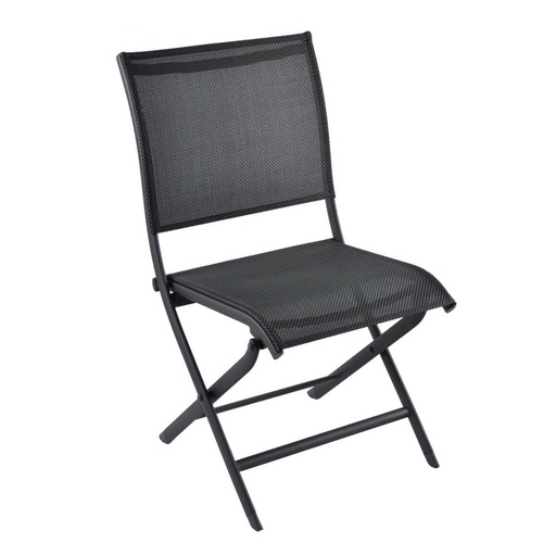 [30-00436T] Chaise pliable élégance graphite PROLOISIRS