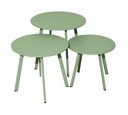 Table basse massaï vert light PROLOISIRS - ∅50cm