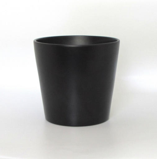 Cache-pot noir VILLAVERDE  (25 x 24 cm)