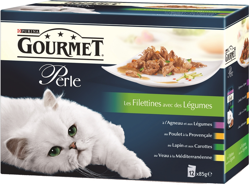 Gourmet Les Filettines Avec Des Légumes : Agneau-Légumes, Poulet À La Provençale, Lapin-Carottes, Veau-Légumes 12X85G