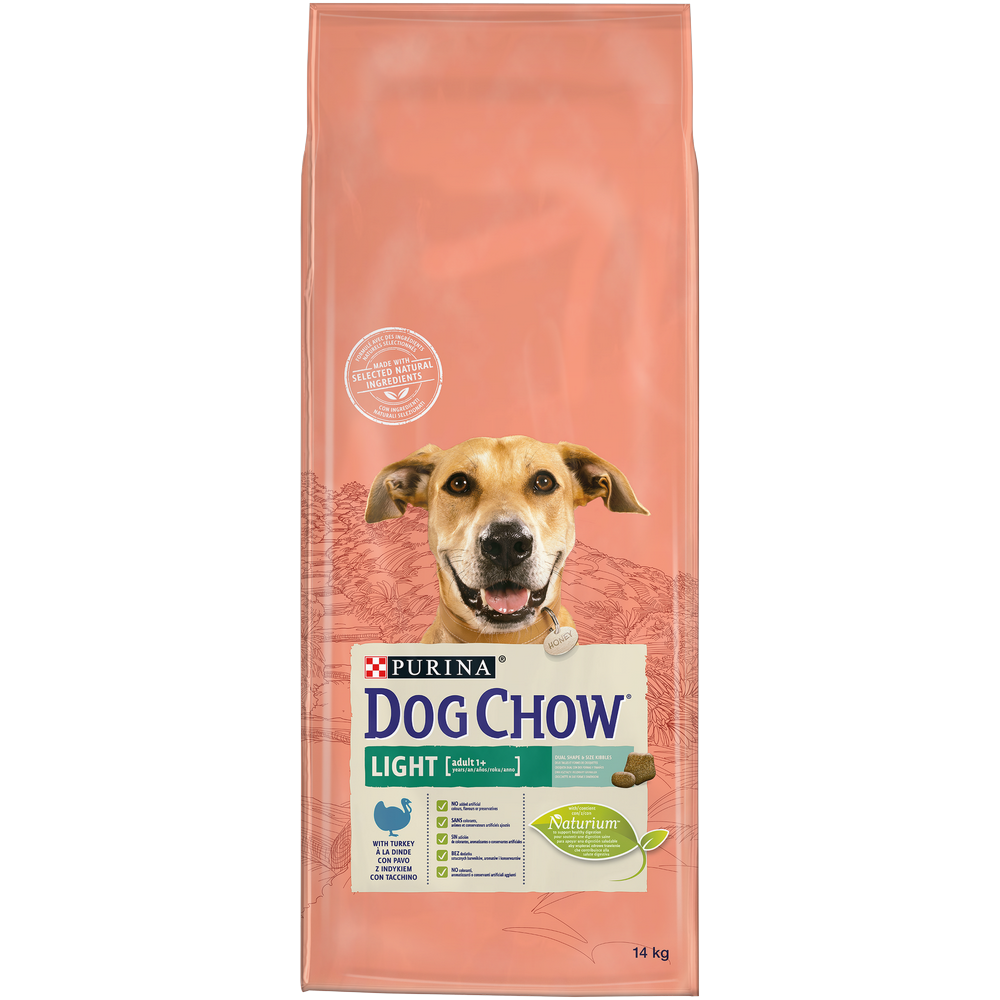Croquettes pour Chien Adulte Dinde Dog Chow Light PROPLAN - 14kg