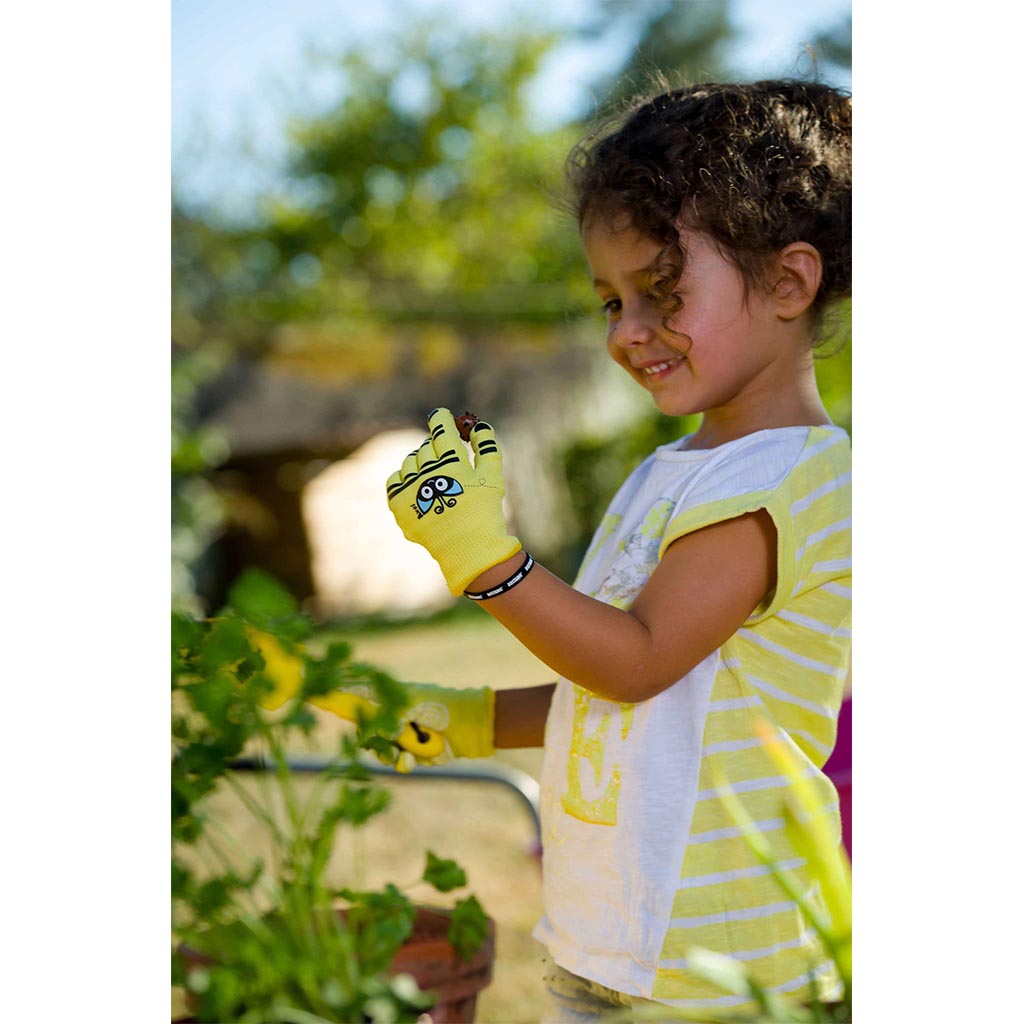 Gant de jardinage pour enfant paume anti-dérapante ROSTAING - 5/6ans