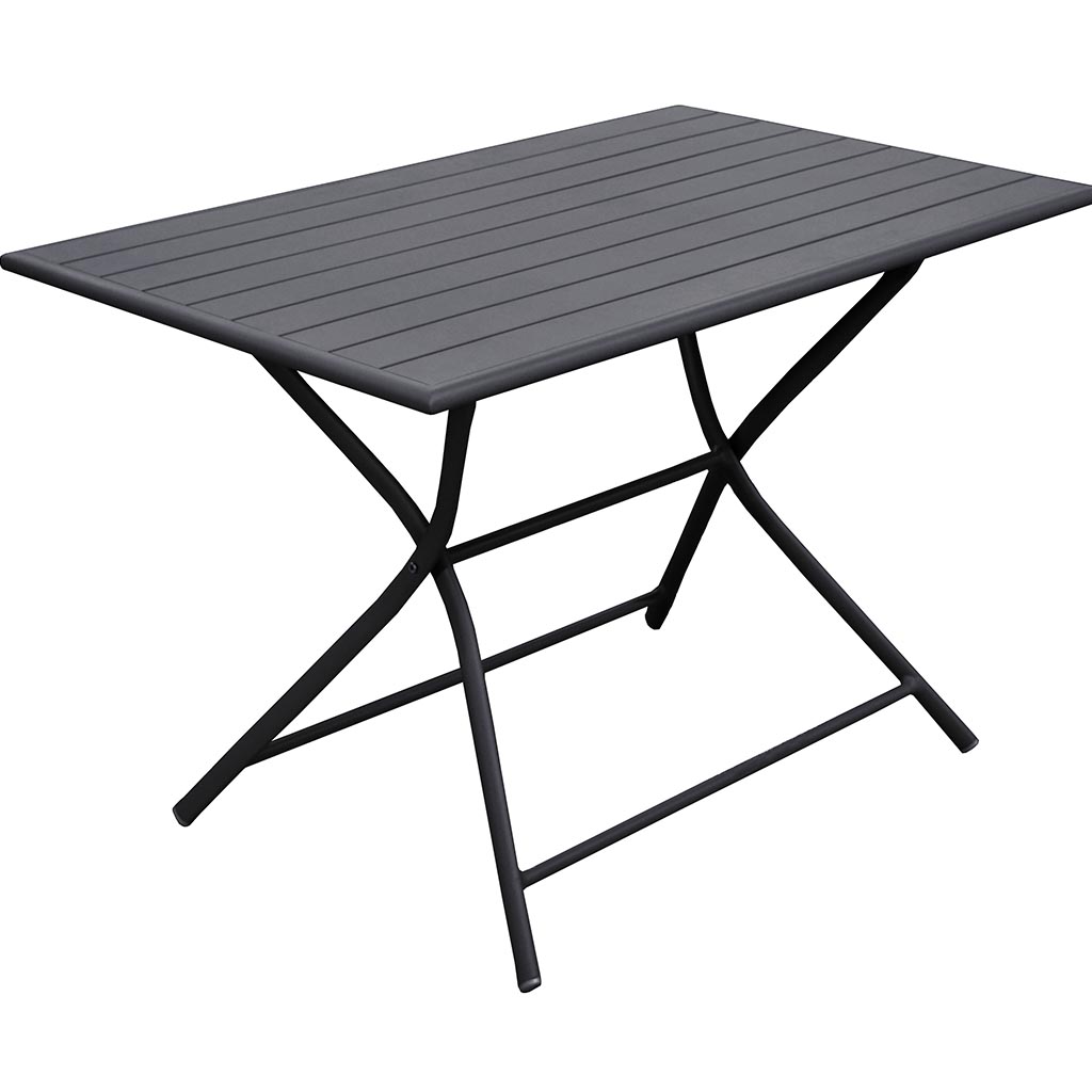 Table pliable guéridon cery graphite PROLOISIRS - 110 cm
