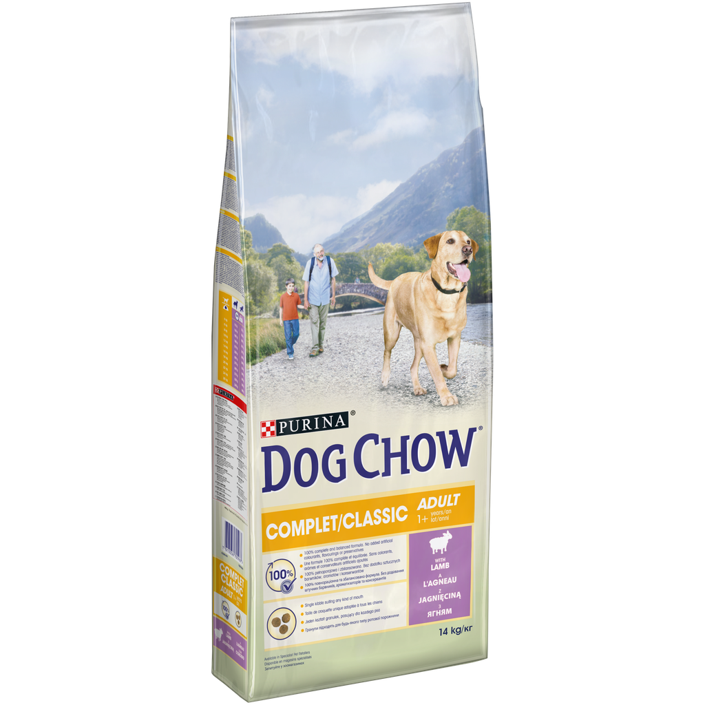 Croquettes Dog Chow Complet/Classic À L'Agneau PROPLAN - 14kg