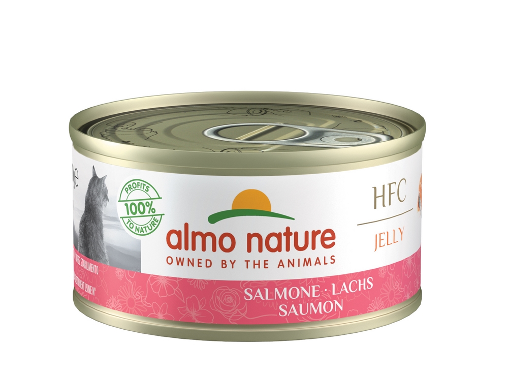 Pâtée en boîte HFC Jelly Saumon ALMO NATURE - 70g