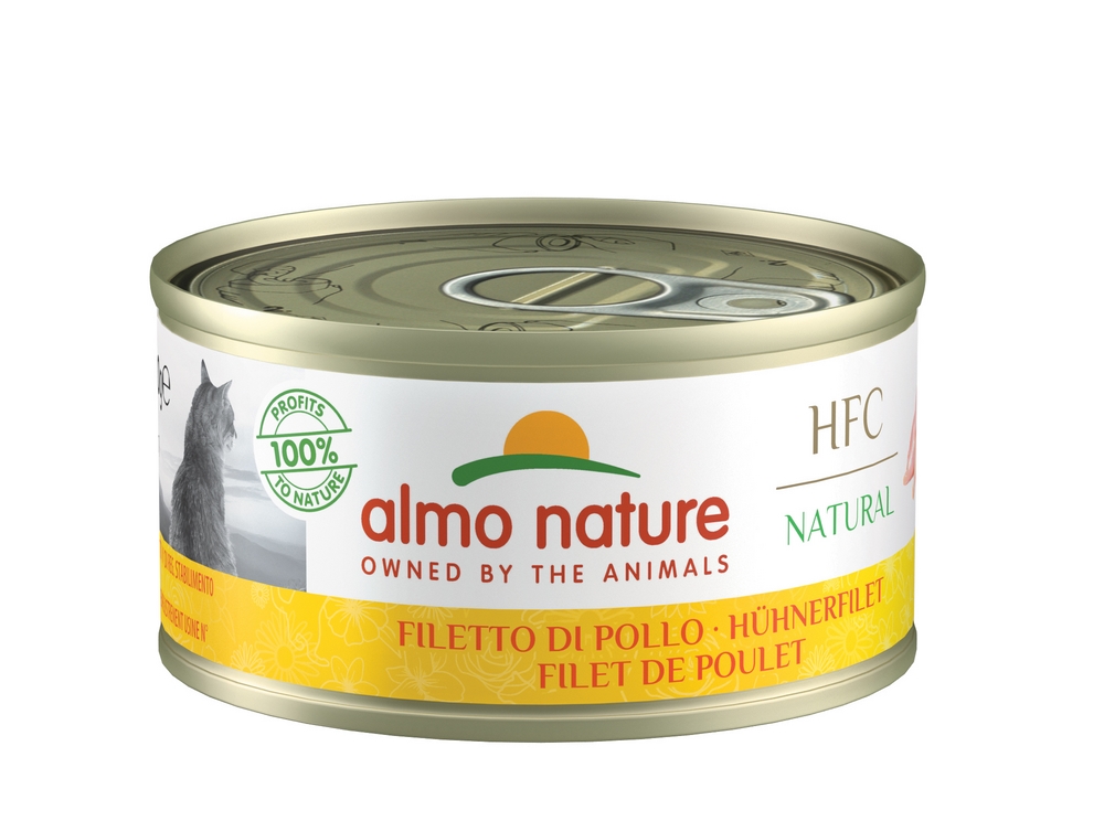 Pâtée en boîte HFC natural Filet de Poulet ALMO NATURE - 70g
