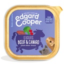 Barquette Chien Bœuf/Canard frais EDGARD & COOPER - 150g