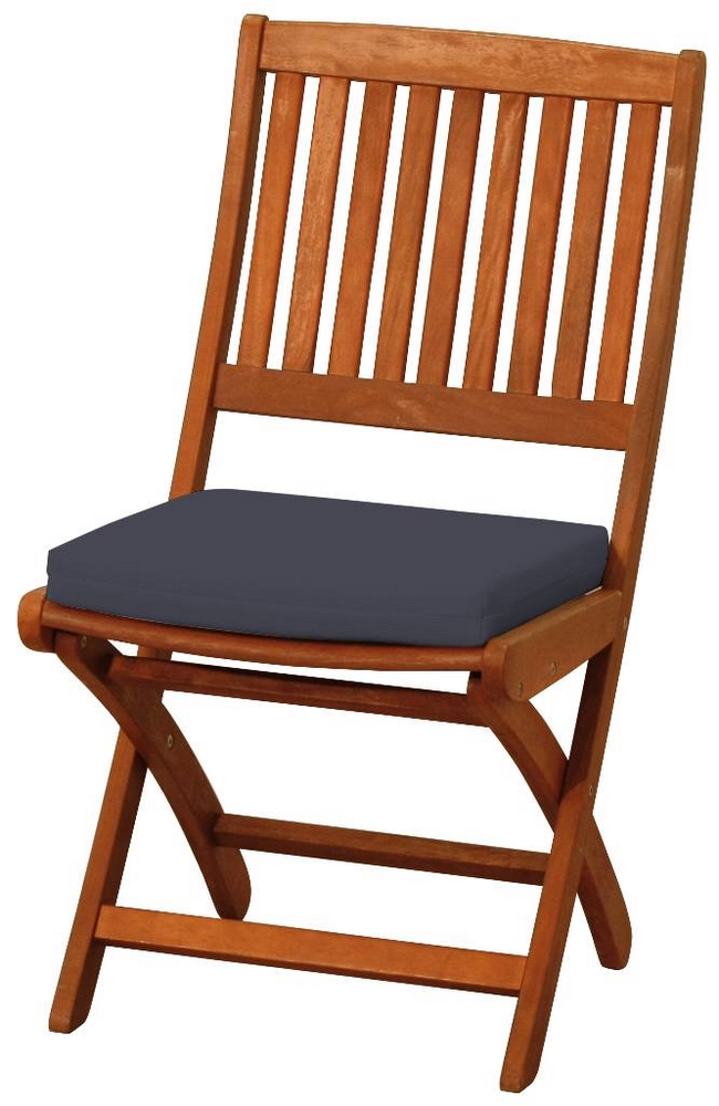 Galette de chaise carrée anthracite TENDANCES ET CREATION - 38cmx38cm