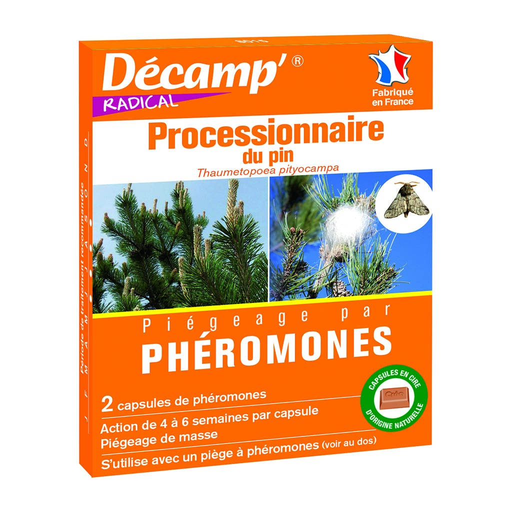 Pheromone contre la chenille Processionnaire du pin  2 capsules DECAMP