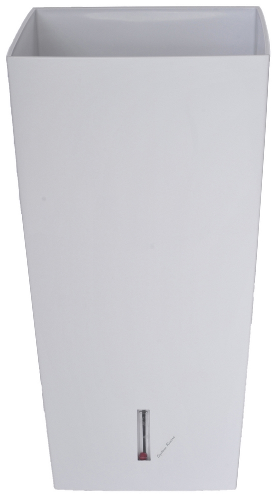 Pot eva new carré haut blanc RIVIERA - 28x28x52cm