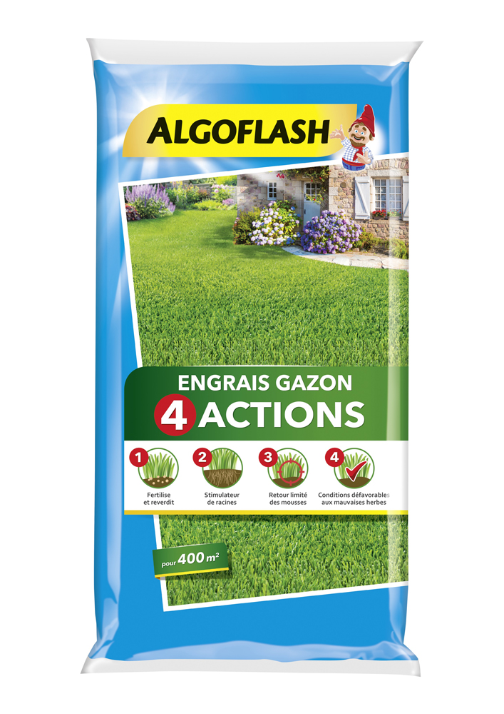 Engrais Gazon ALGOFLASH - 16kg