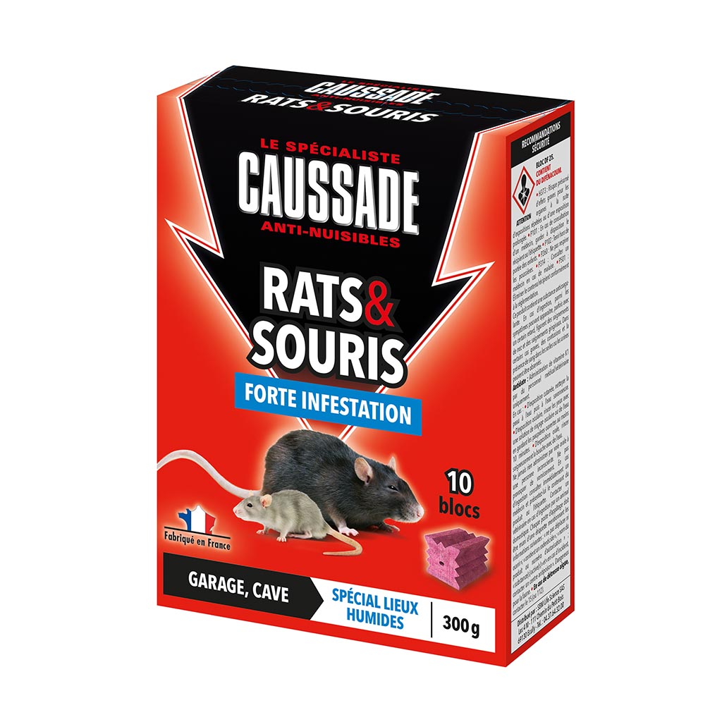 Appâts rats & souris - blocs forte infestation CAUSSADE