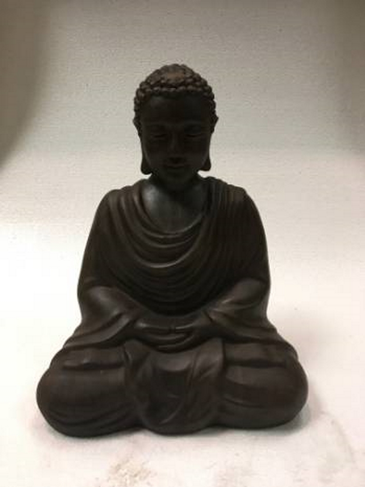 Bouddha Singapour - 48cm Marron