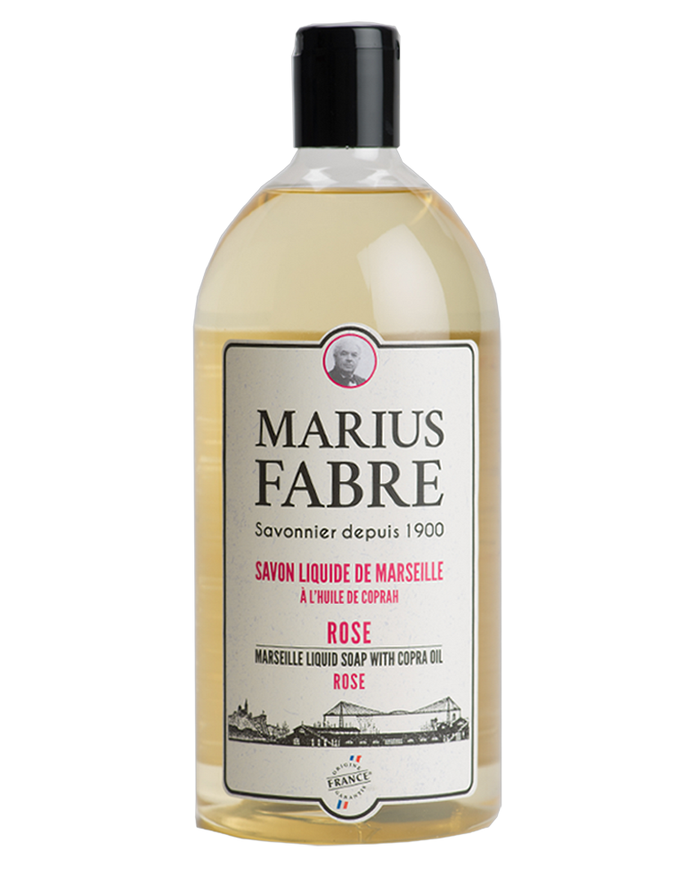 Savon Liquide de Marseille Rose MARIUS FABRE - 1L