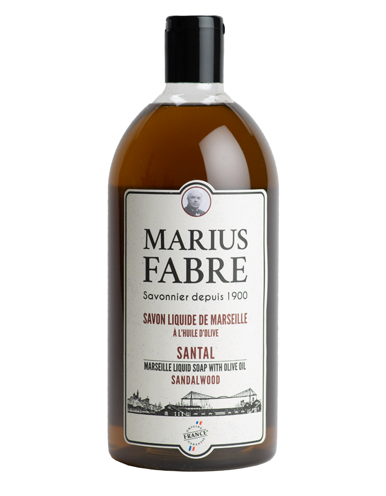 Savon Liquide de Marseille Santal MARIUS FABRE - 1L