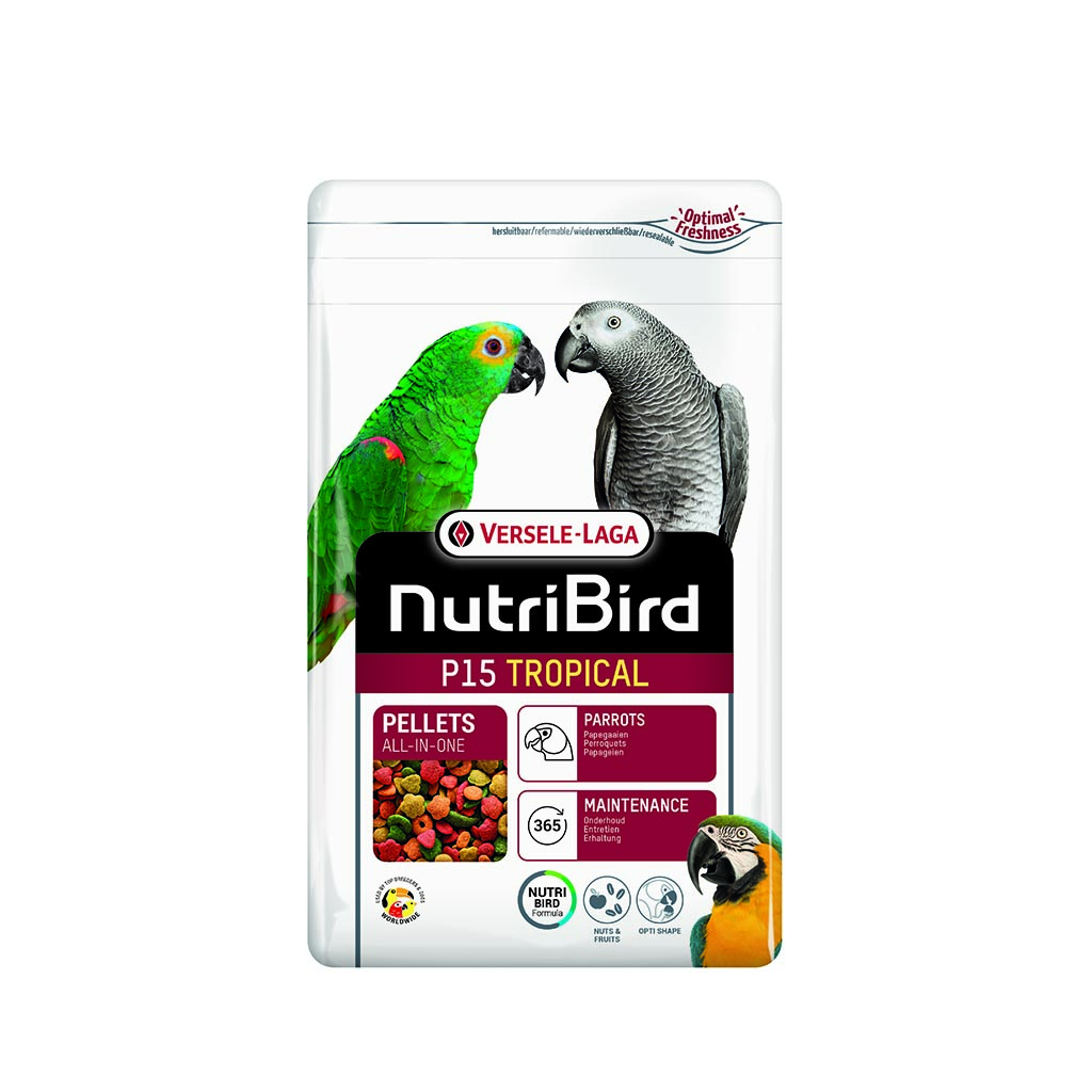 Aliment granulés pour perroquets NutriBird PNUTRIBIRD P15 - Tropical 1kg