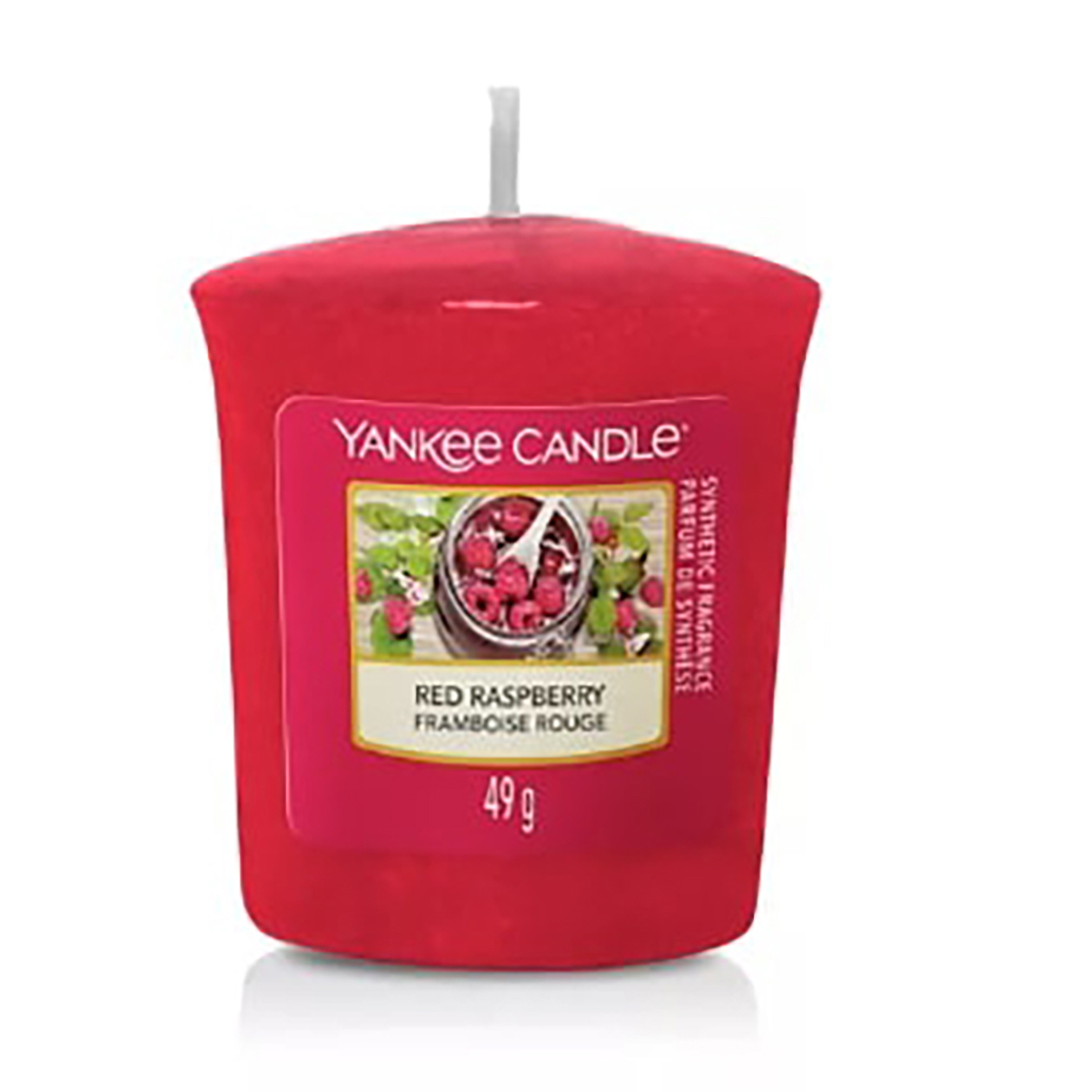 Bougie votive framboise rouge YANKEE CANDLE 