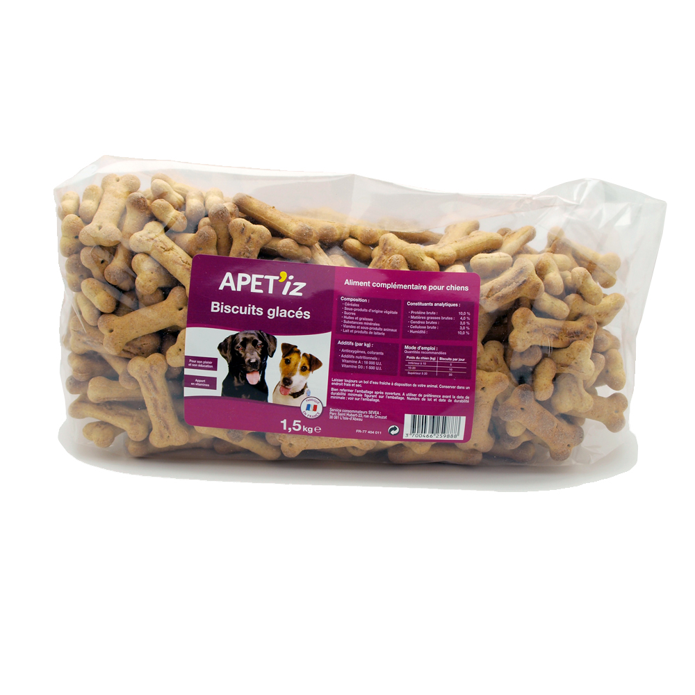 Biscuits pour chien APET'IZ - 1.5kg