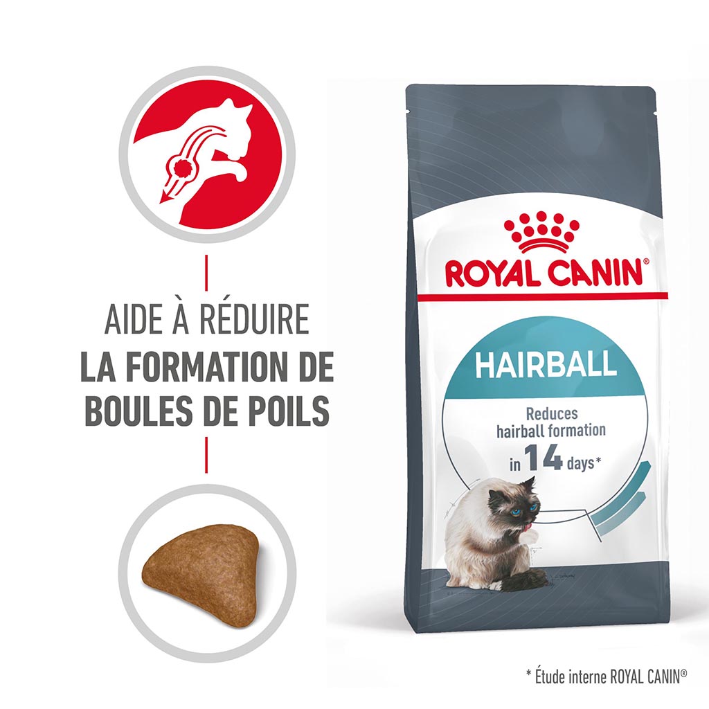 Croquettes Chat Adulte 'Hairball Care' ROYAL CANIN - 2kg