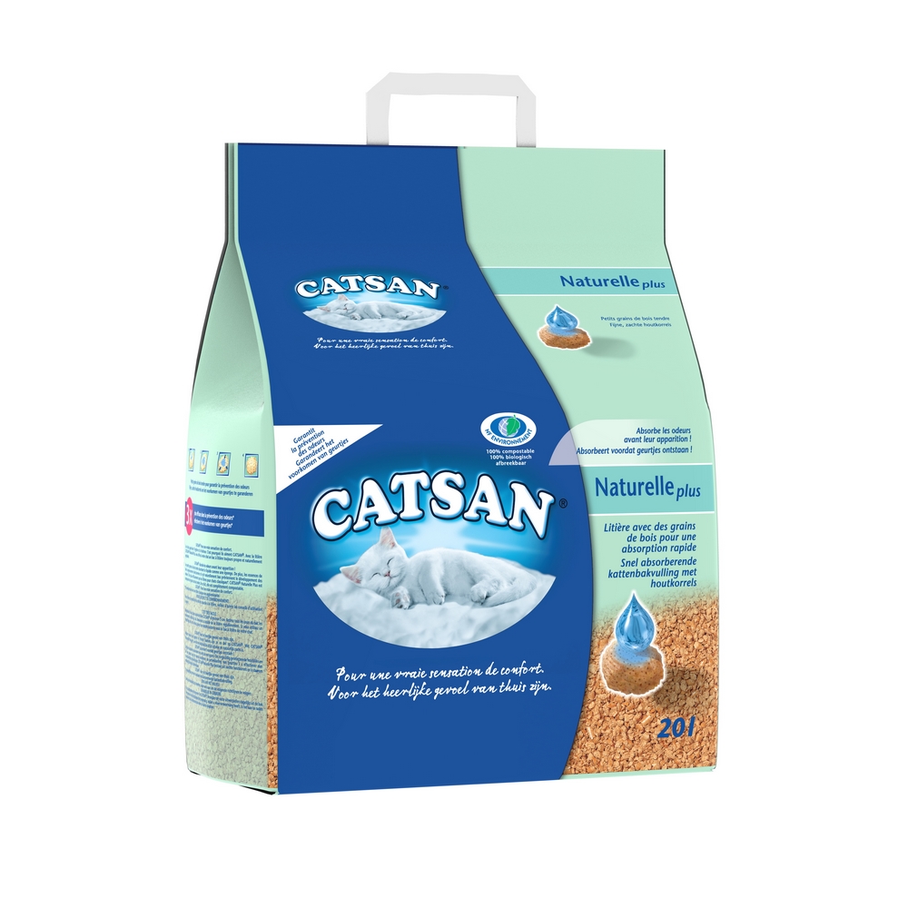 Litière Catsan naturelle plus CATSAN® - 20 l
