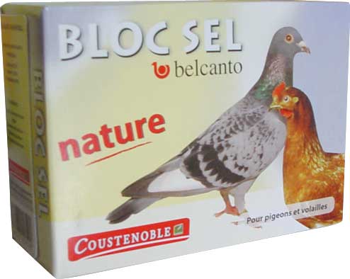 Bloc de sel pour volailles COUSTENOBLE - 1Kg