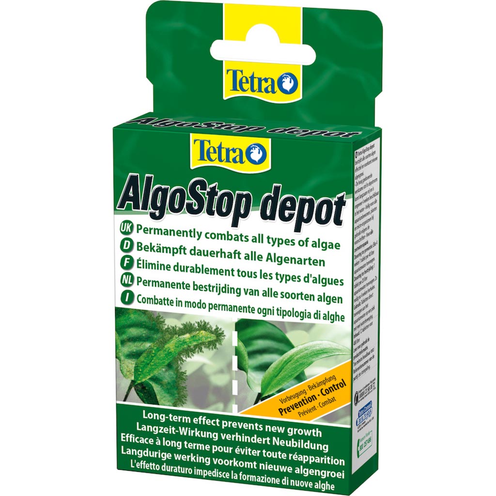 Anti-algues pour aquarium AlgoStop Depot 12 comprimés TETRA