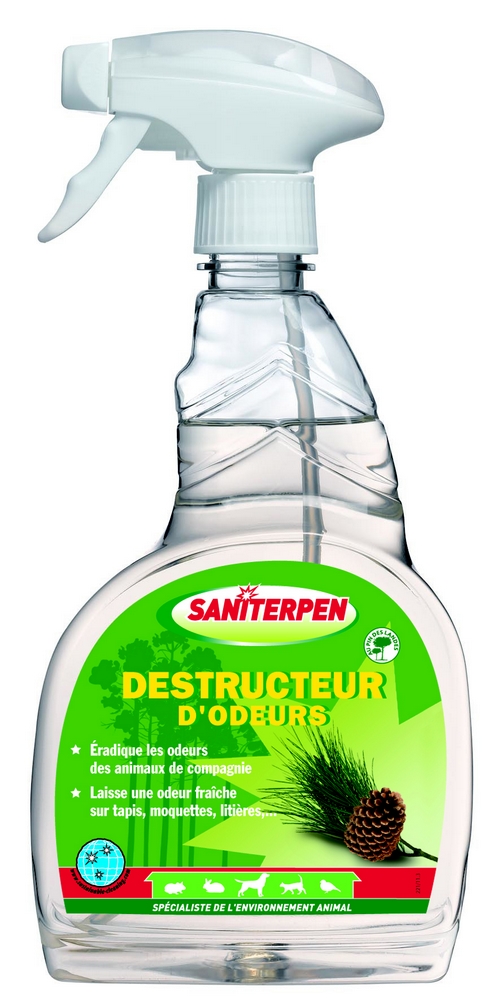 Destructeur d'odeur spray flacon  SANITERPEN - 750 ml