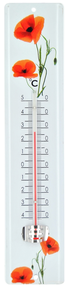Thermomètre 80015 30cm coquelicot