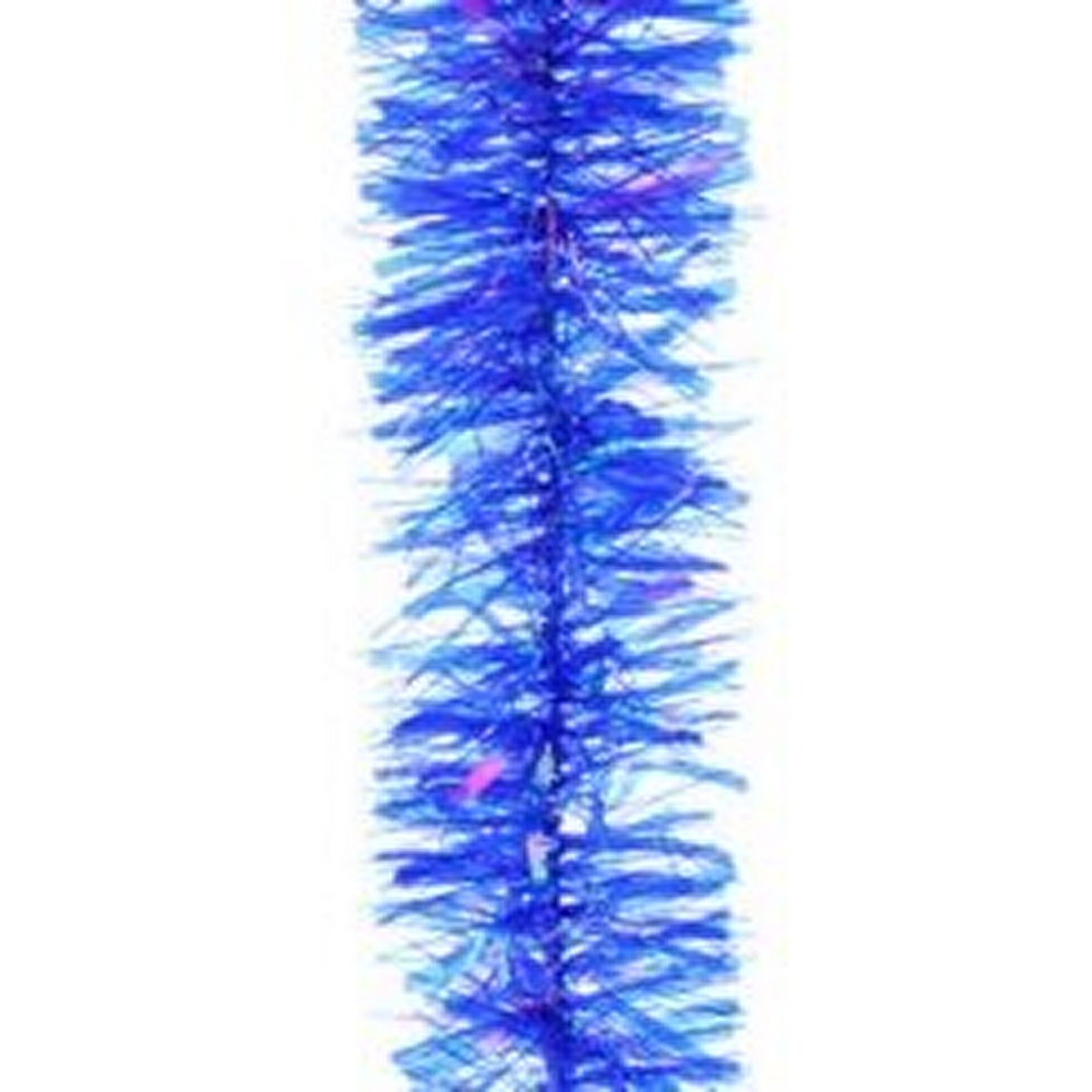 Guirlande épaisse bleu/irisée - 2mx10cm