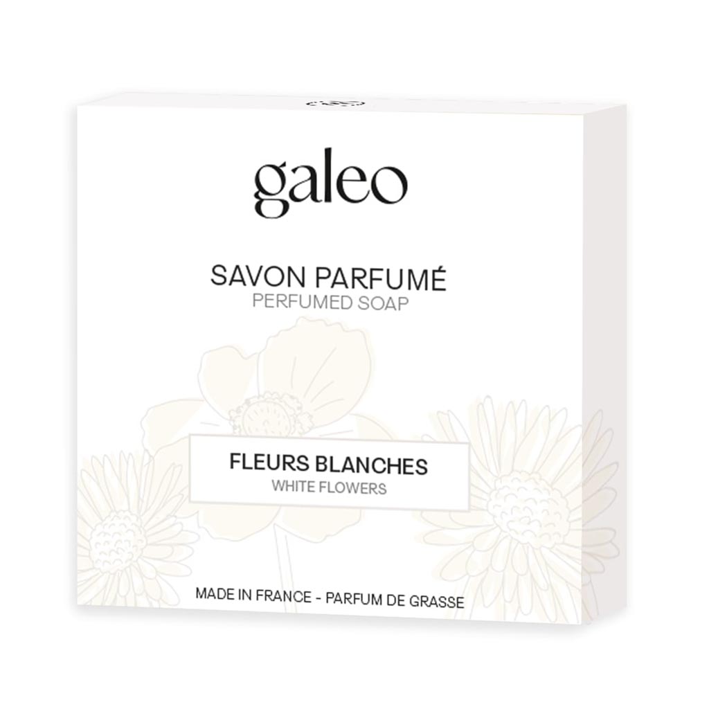 Savon parfumé fleurs blanches GALEO - 100gr