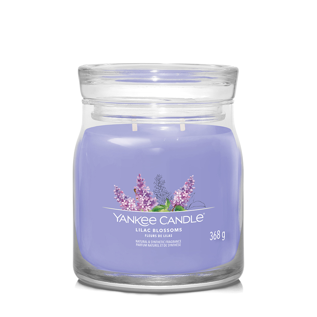 Bougie jarre jardin aux lilas YANKEE CANDLE - Moyen modèle