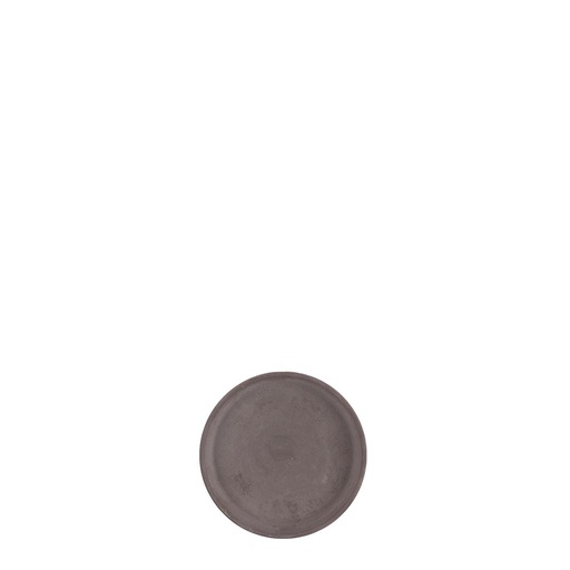 Assiette ronde stan gris basalt