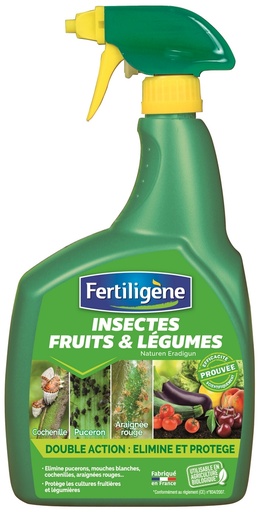 [36-002CRM] Insectes Fruits et Légumes Prêt à l'Emploi FERTILIGÈNE - 0,8 L