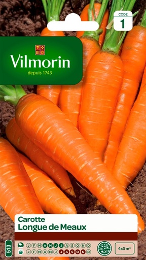 [48-002KE6] Graines de carotte longue de meaux VILMORIN