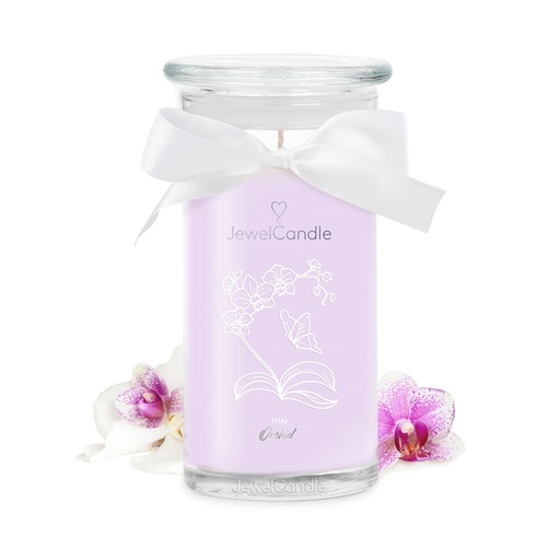 [23-002TM4] Bougie parfumée thai orchid avec collier JEWELCANDLE