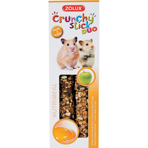 [1S-0032EY] Crunchy stick Hamster Pomme/Œuf ZOLUX - 115g