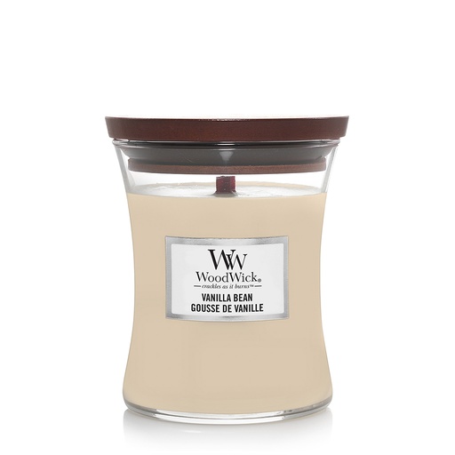 [23-0034CJ] Bougie jarre gousse de vanille WOODWICK - Moyen modèle