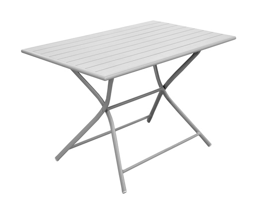 [30-0038HM] Table pliable guéridon cery blanc PROLOISIRS - 110cm