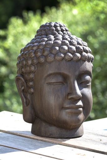 [2B-0038NL] Tête de bouddha Mumbai - 41cm