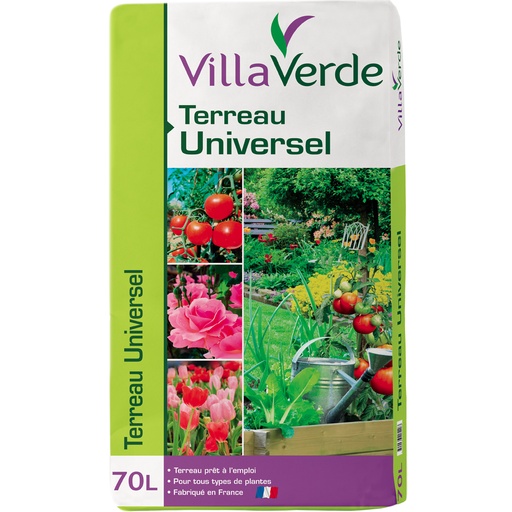 [W-0039LU] Terreau Universel Bio VILLAVERDE - 70L