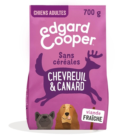 [2N-003FNN] Croquettes Chien Chevreuil frais EDGARD & COOPER - 0.7kg