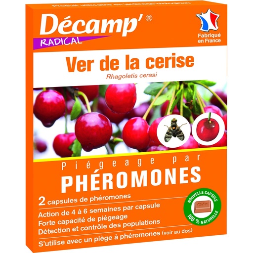 [34-003K3O] Pheromone contre le ver de la cerise 2 capsules DECAMP