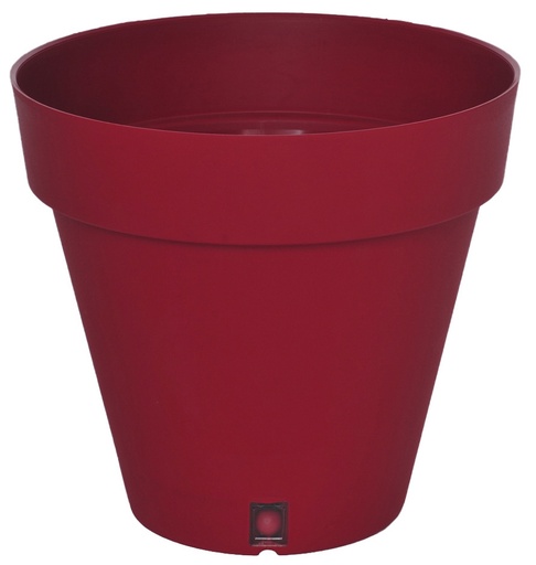[1-003KYT] Pot loft rouge RIVIERA - Ø24,5 x H22,5