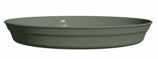 [1-003LP2] Soucoupe pour pot roméo 25 kaki POETIC - Ø17,2cm x H2,4cm